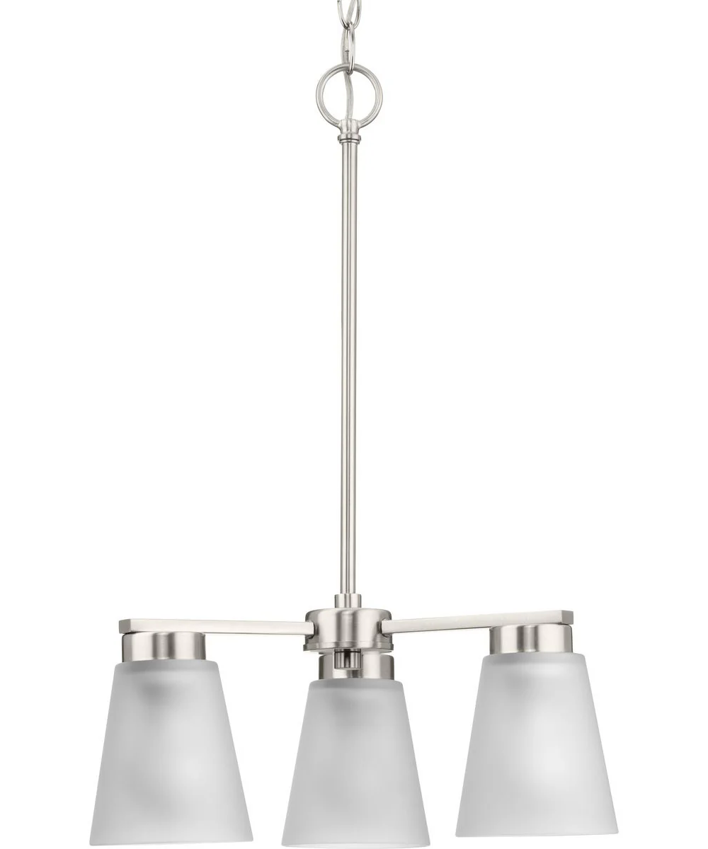 Tanner 3-Light Chandelier Brushed Nickel