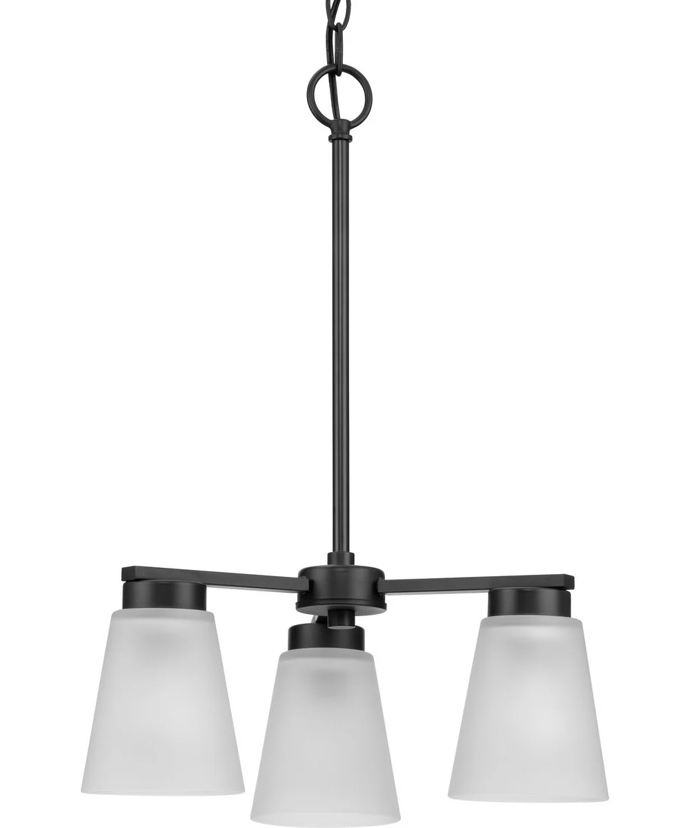 Tanner 3-Light Chandelier Matte Black