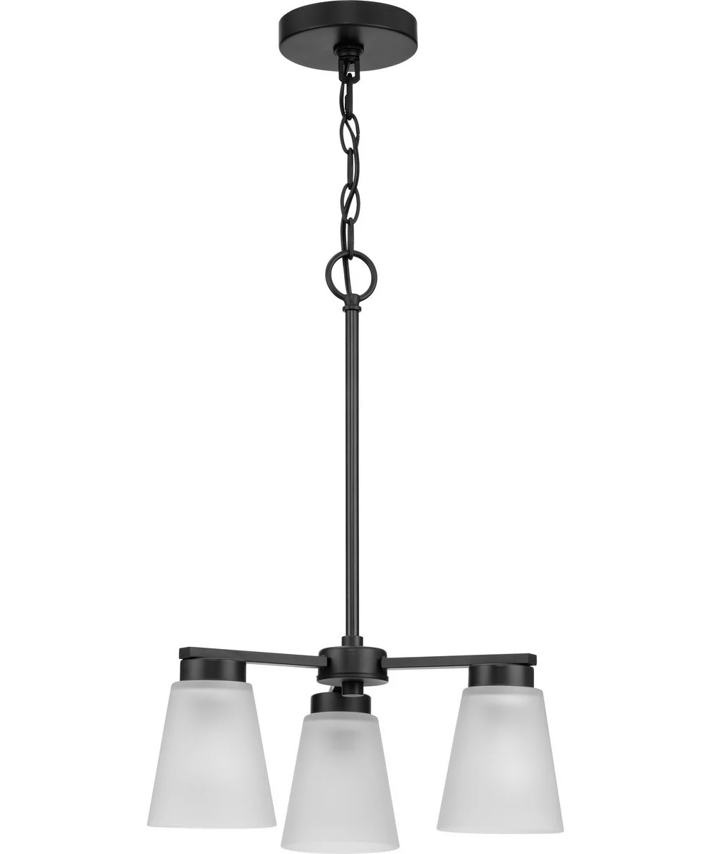 Tanner 3-Light Chandelier Matte Black - Image 5