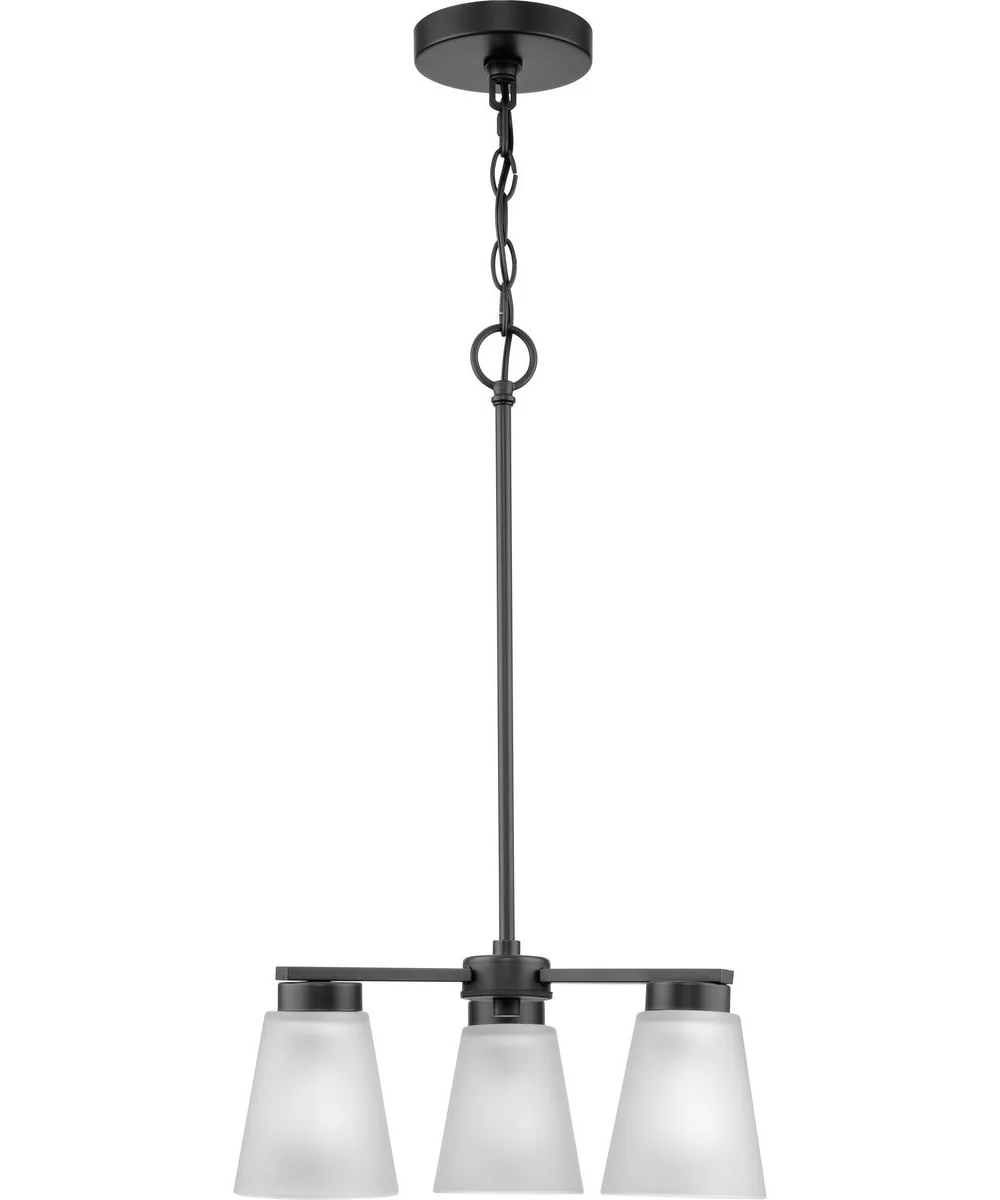 Tanner 3-Light Chandelier Matte Black - Image 7