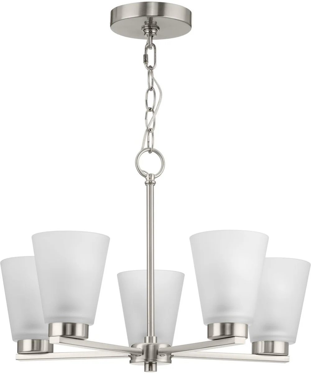 Tanner 5-Light Chandelier Brushed Nickel - Image 5