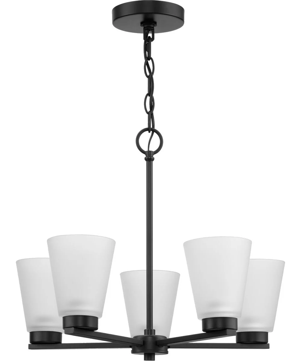 Tanner 5-Light Chandelier Matte Black - Image 5