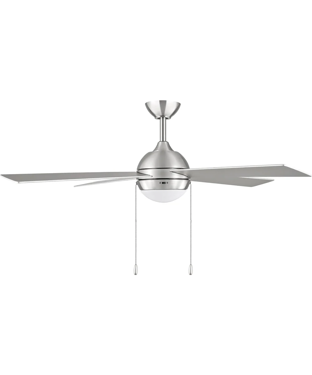 Tavo 52-in. 4-Blade LED Modern Ceiling Fan Brushed Nickel - Image 6
