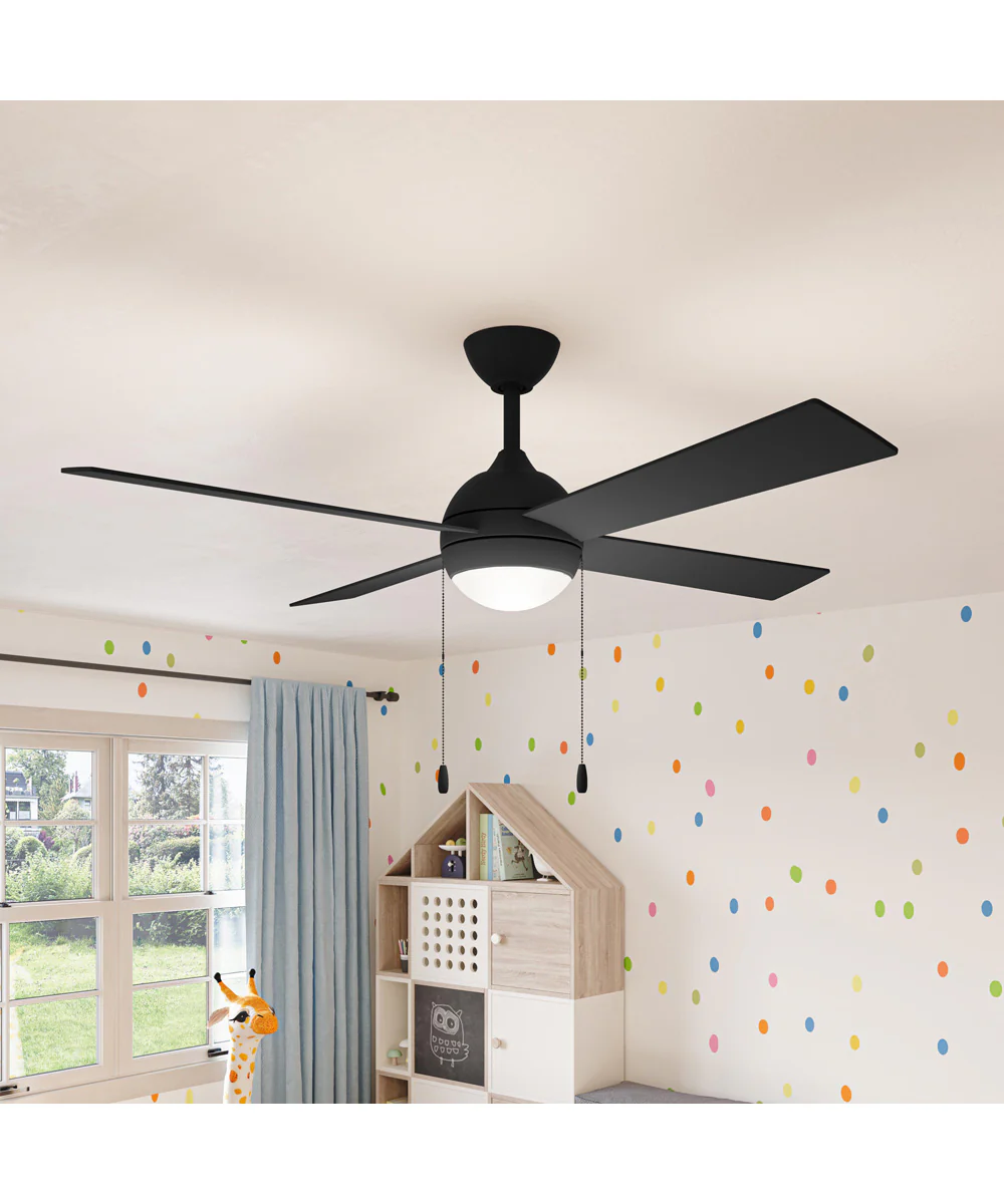 Tavo 52-in. 4-Blade LED Modern Ceiling Fan Matte Black - Image 13