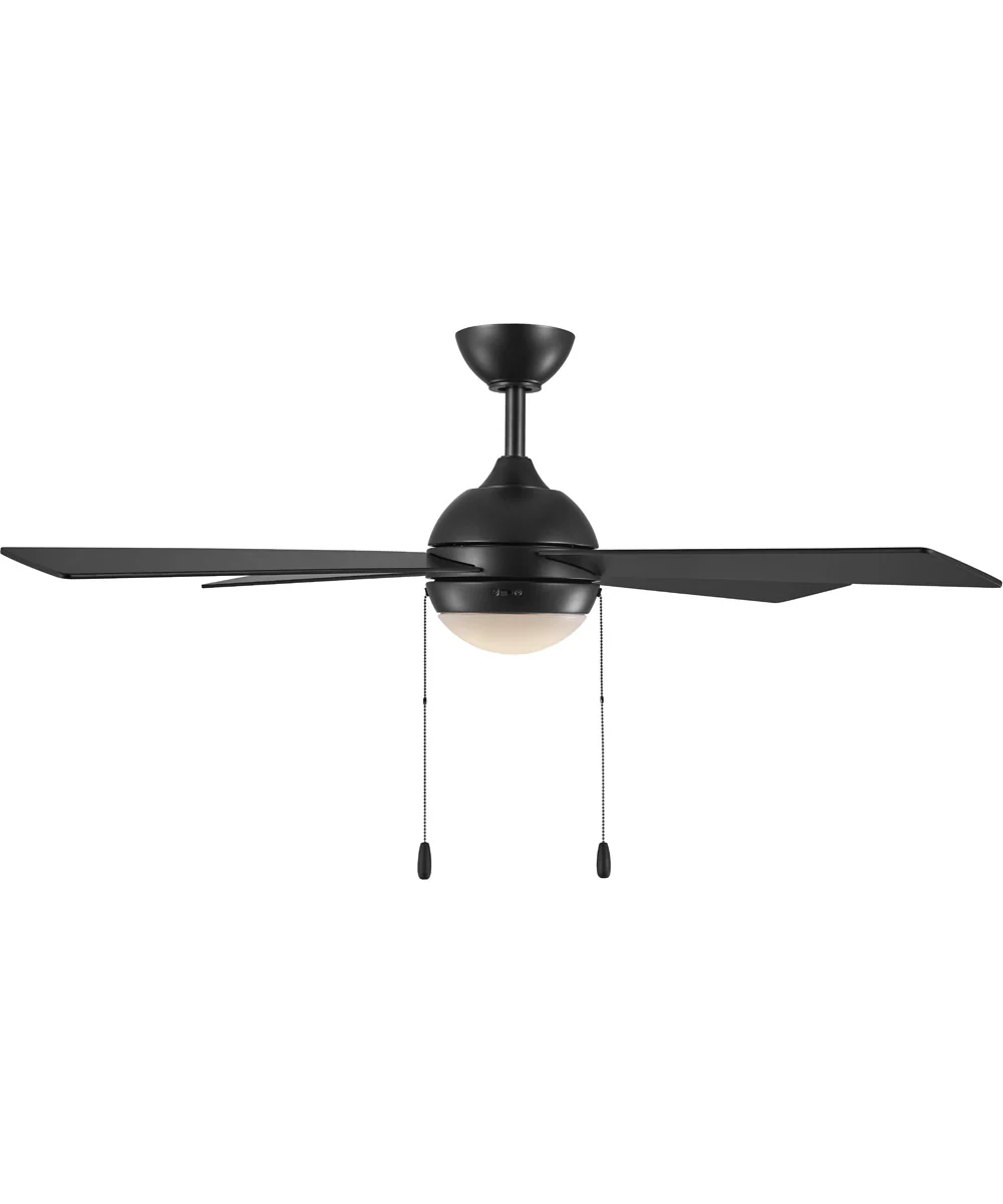Tavo 52-in. 4-Blade LED Modern Ceiling Fan Matte Black - Image 7