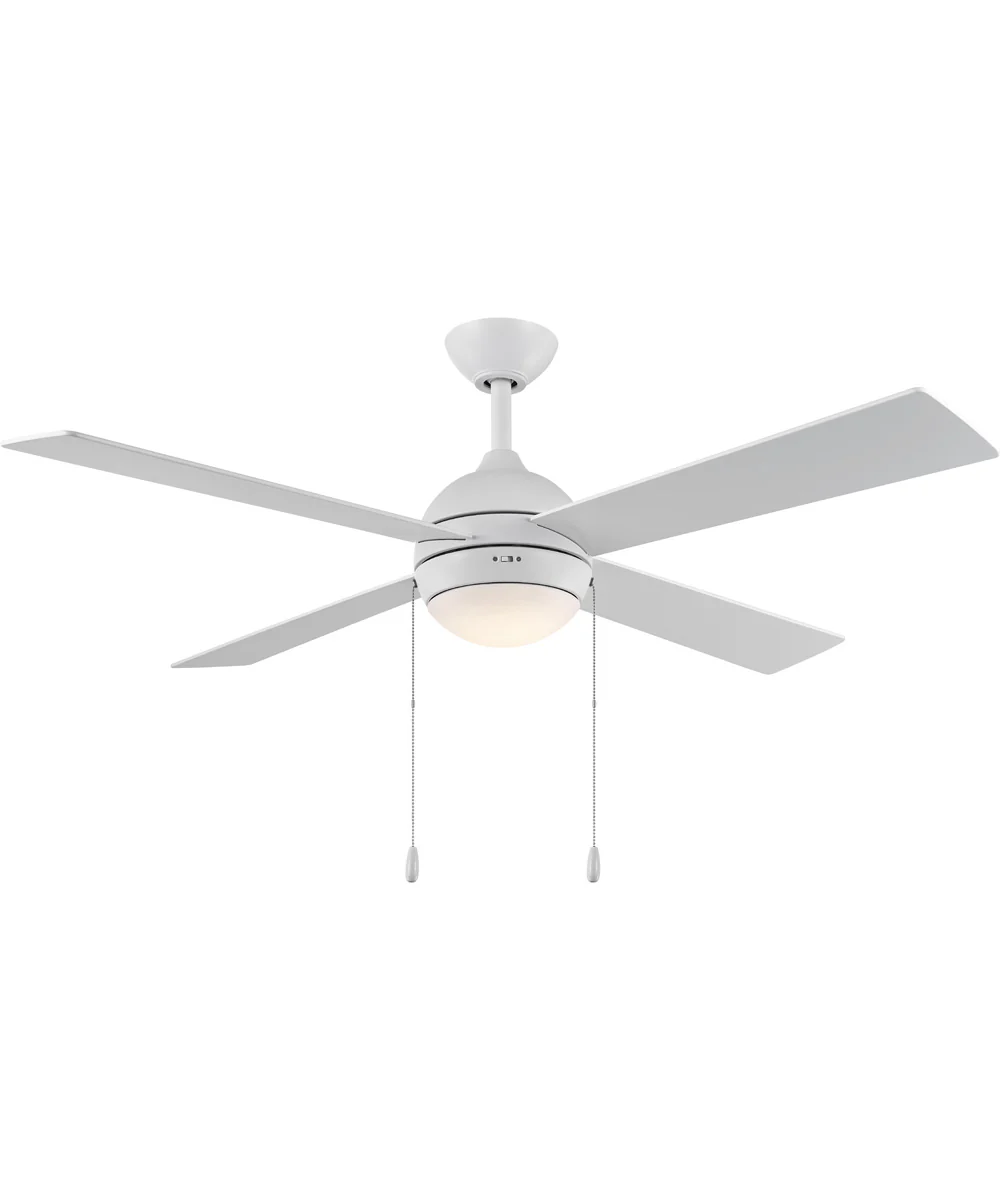 Tavo 52-in. 4-Blade LED Modern Ceiling Fan Matte White