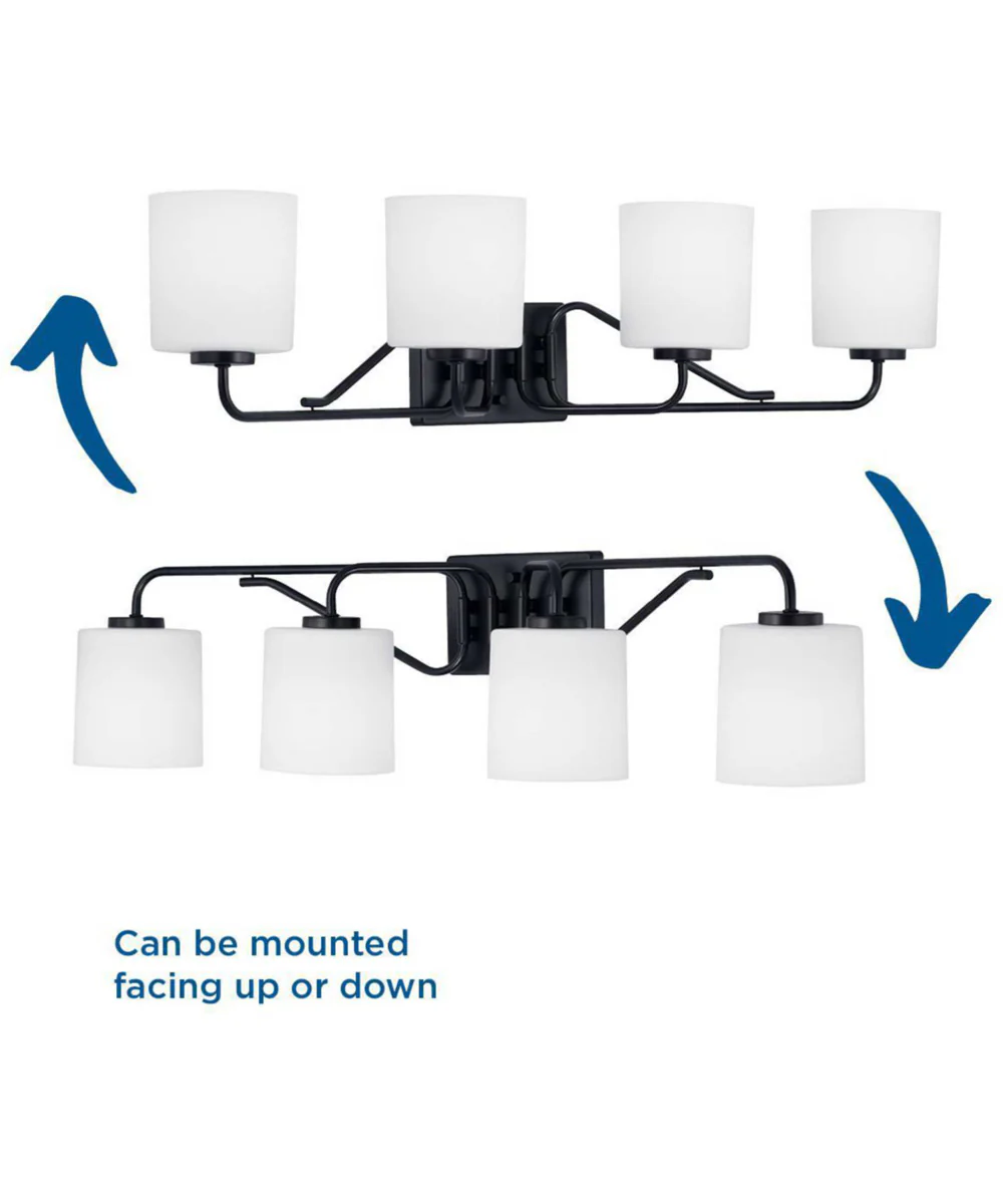 Tobin 4-Light Bath & Vanity Matte Black - Image 8