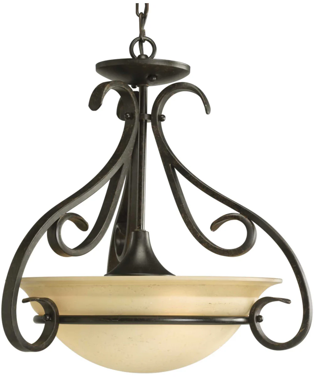 Torino 3-Light Foyer Pendant Forged Bronze - Image 4