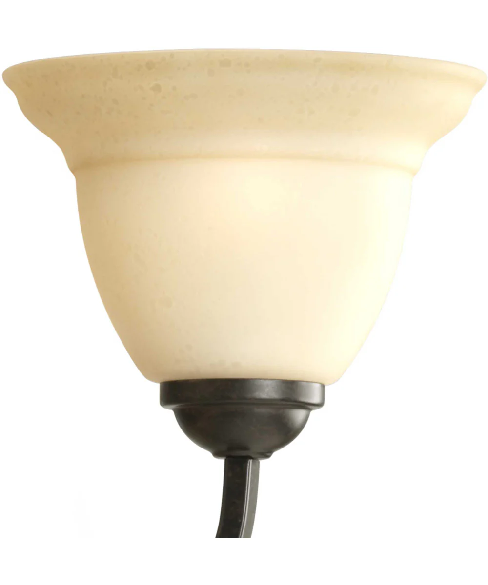Torino 5-Light Tea-Stained Glass Transitional Chandelier Light Forged Bronze - Image 2