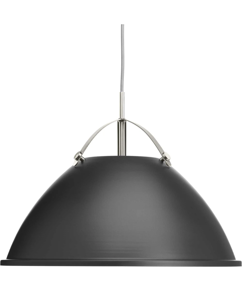 Tre 1-Light Metal Shade Coastal Pendant Light Graphite - Image 6