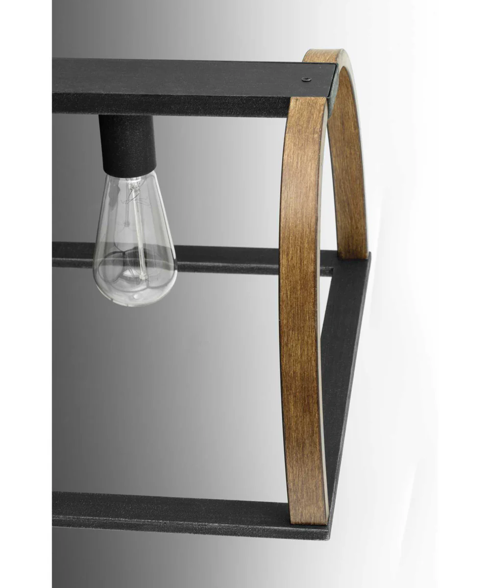 Trestle 1-Light Farmhouse Pendant Light Gilded Iron - Image 4