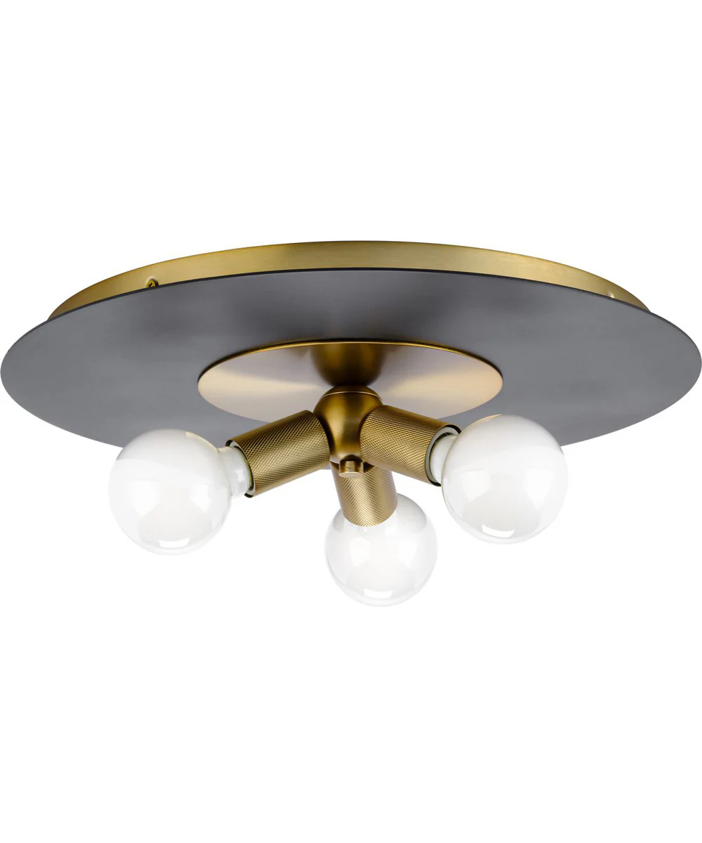 Trimble 3-Light 18" Flush Mount Brushed Bronze - Image 4