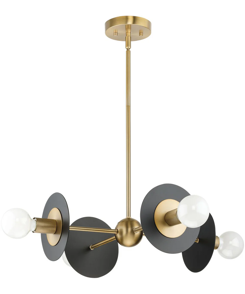 Trimble 4-Light Chandelier Brushed Bronze - Image 6