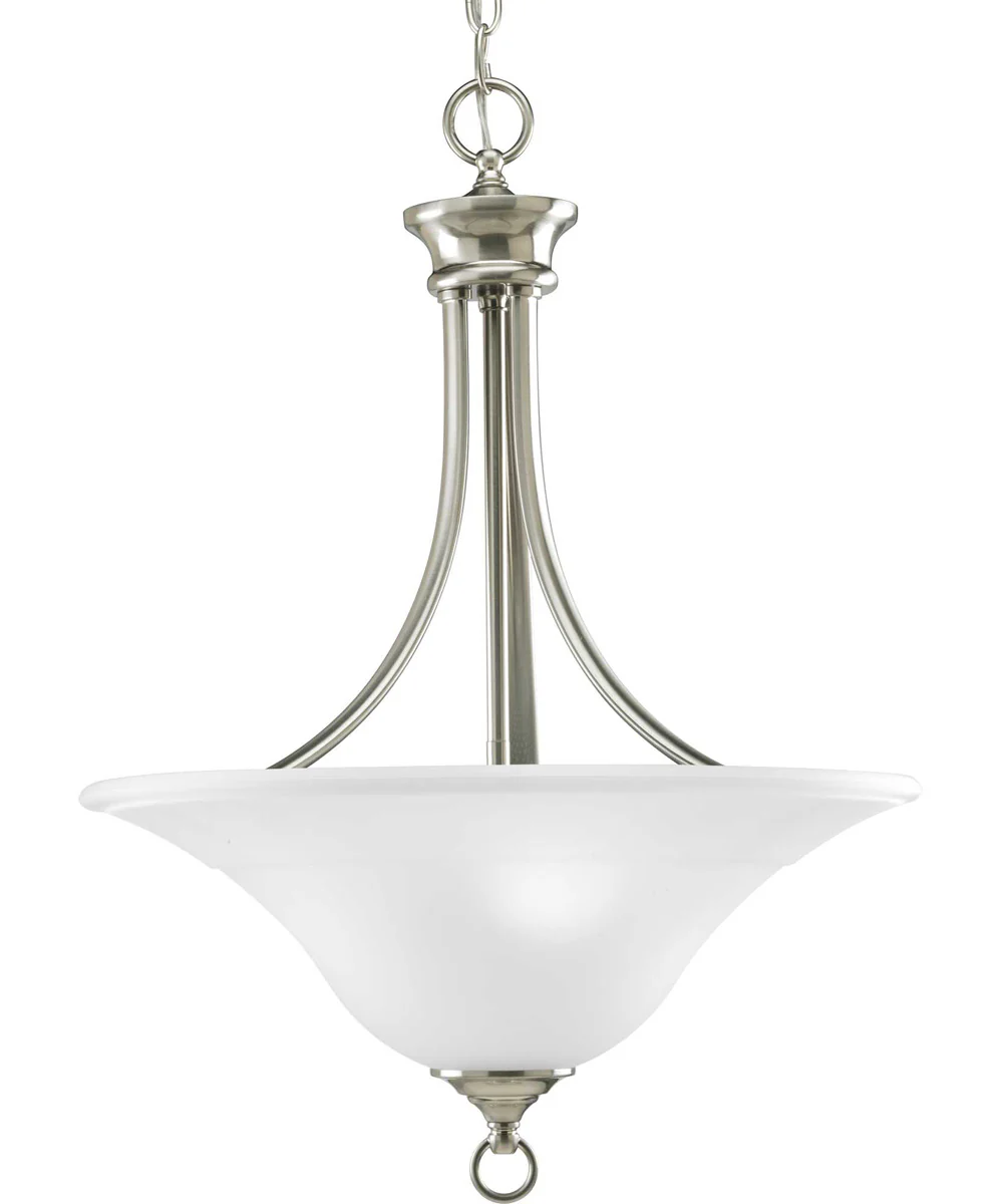 Trinity 3-Light Foyer Pendant Brushed Nickel