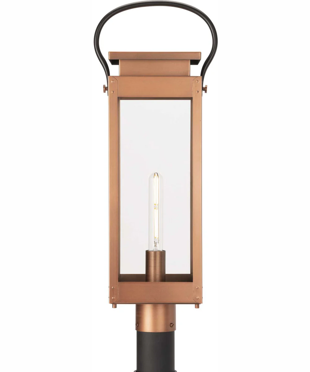 Union Square 1-Light Urban Industrial Outdoor Post Light Antique Copper - Image 8