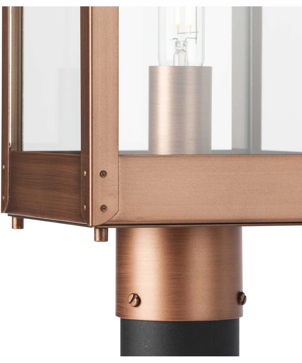 Union Square 1-Light Urban Industrial Outdoor Post Light Antique Copper - Image 9