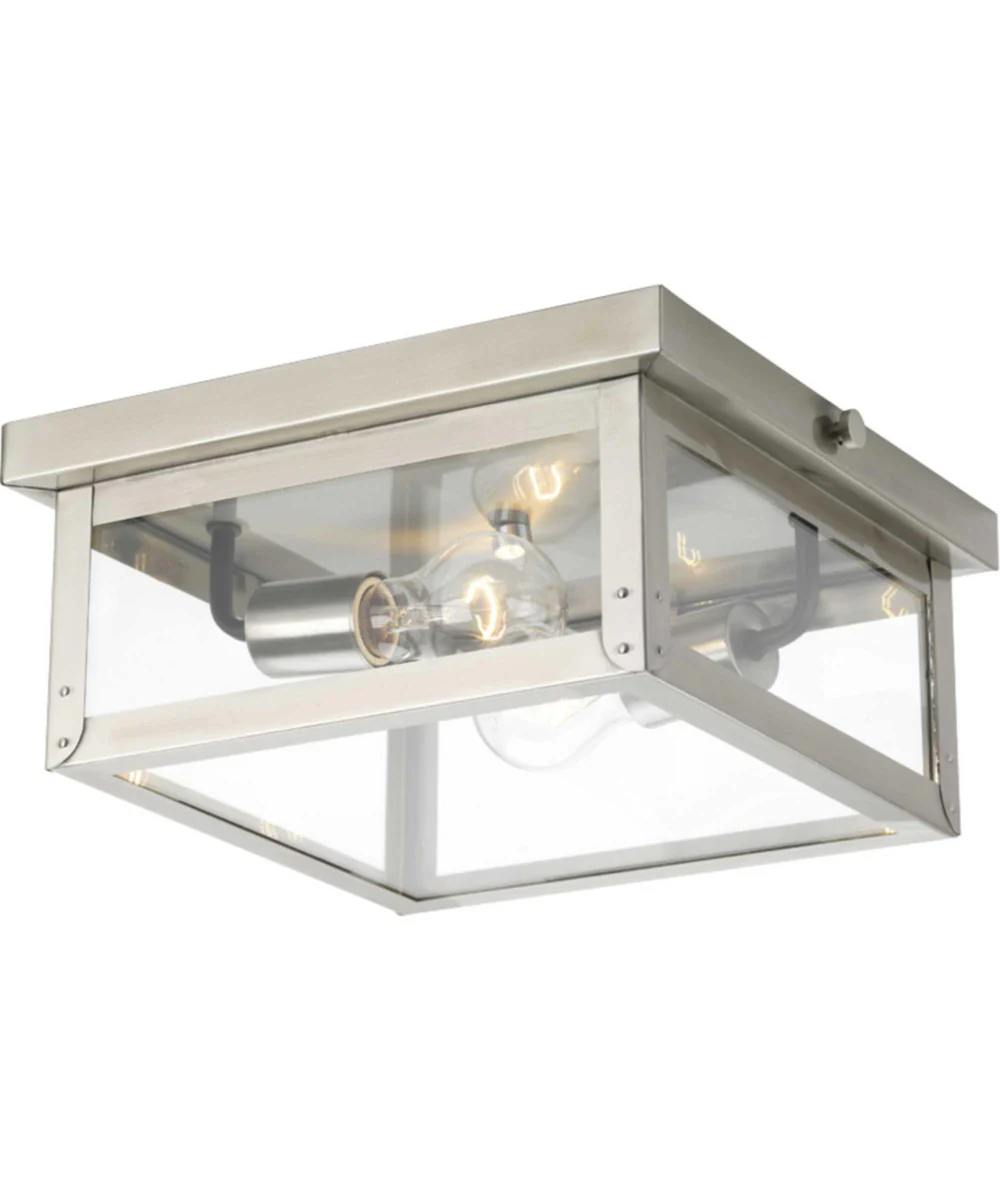 Union Square 2-Light Flush Mount Stainless Steel - Image 5