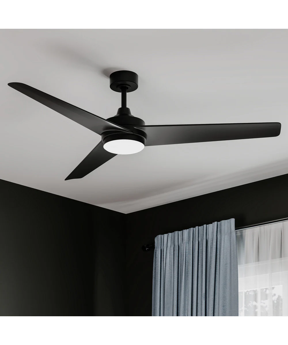Velto 60-in. 3-Blade LED Modern Ceiling Fan Matte Black - Image 11