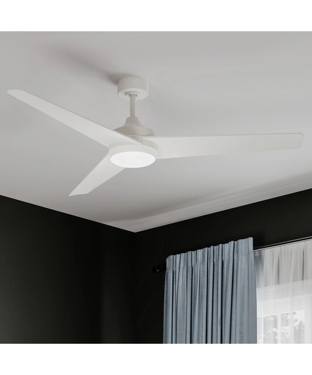 Velto 60-in. 3-Blade LED Modern Ceiling Fan Matte White - Image 10
