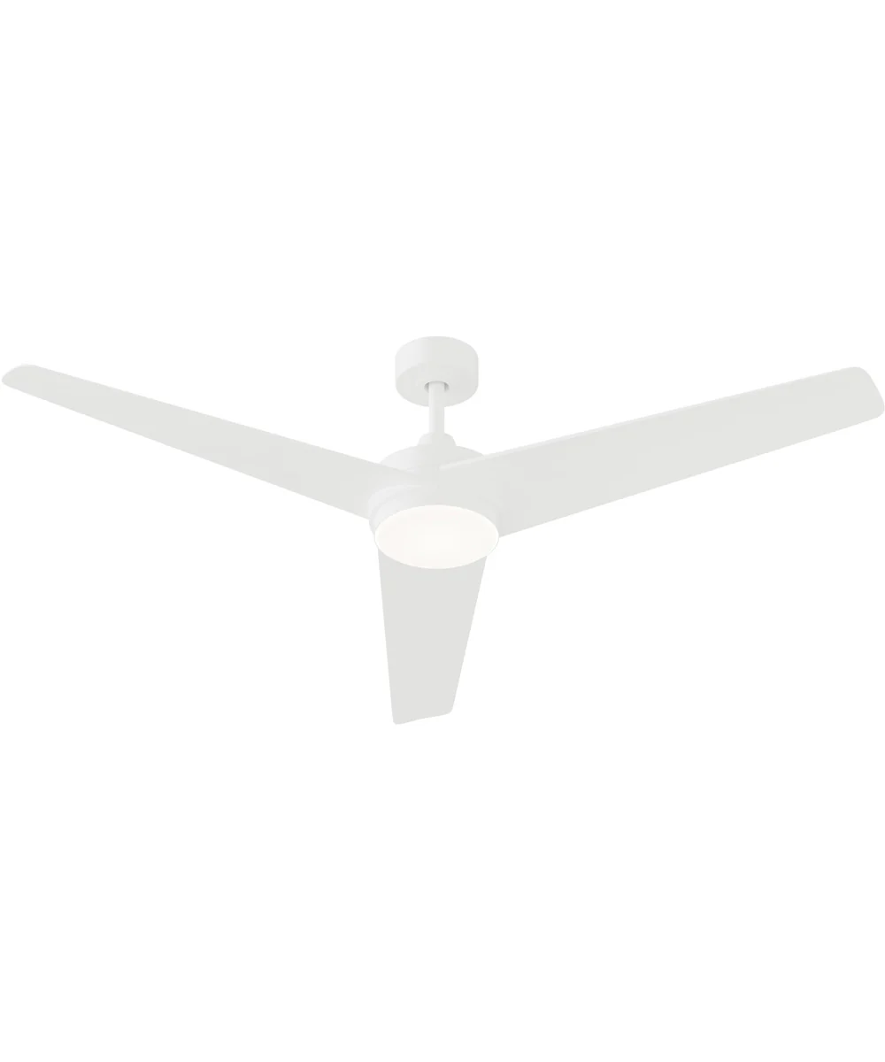 Velto 60-in. 3-Blade LED Modern Ceiling Fan Matte White - Image 6