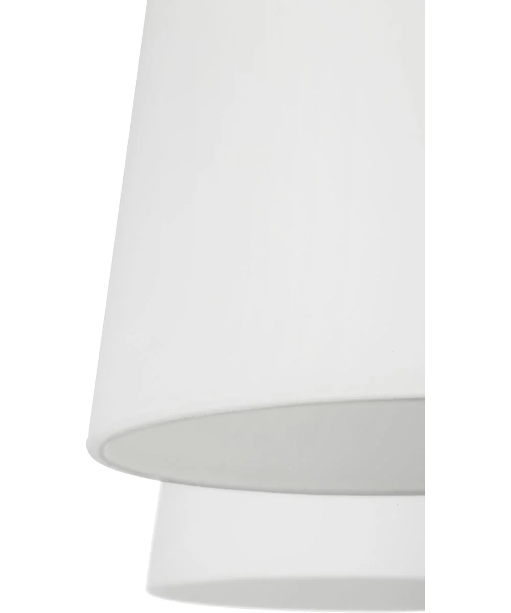 Vertex 3-Light Etched White Convertible Chandelier Brushed Gold - Image 10