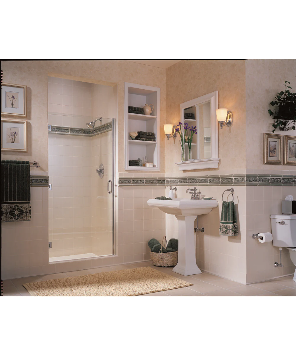 Victorian 1-Light White Opal Glass Farmhouse Bath Vanity Light Polished Chrome - Image 3