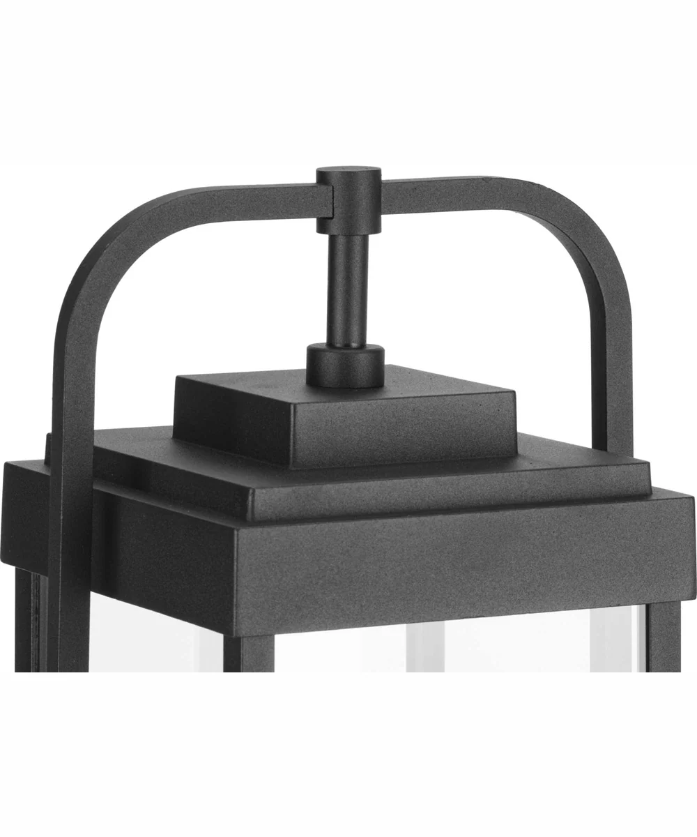 Walcott 1-Light Modern Farmhouse Outdoor Post Lantern Textured Black - Image 3
