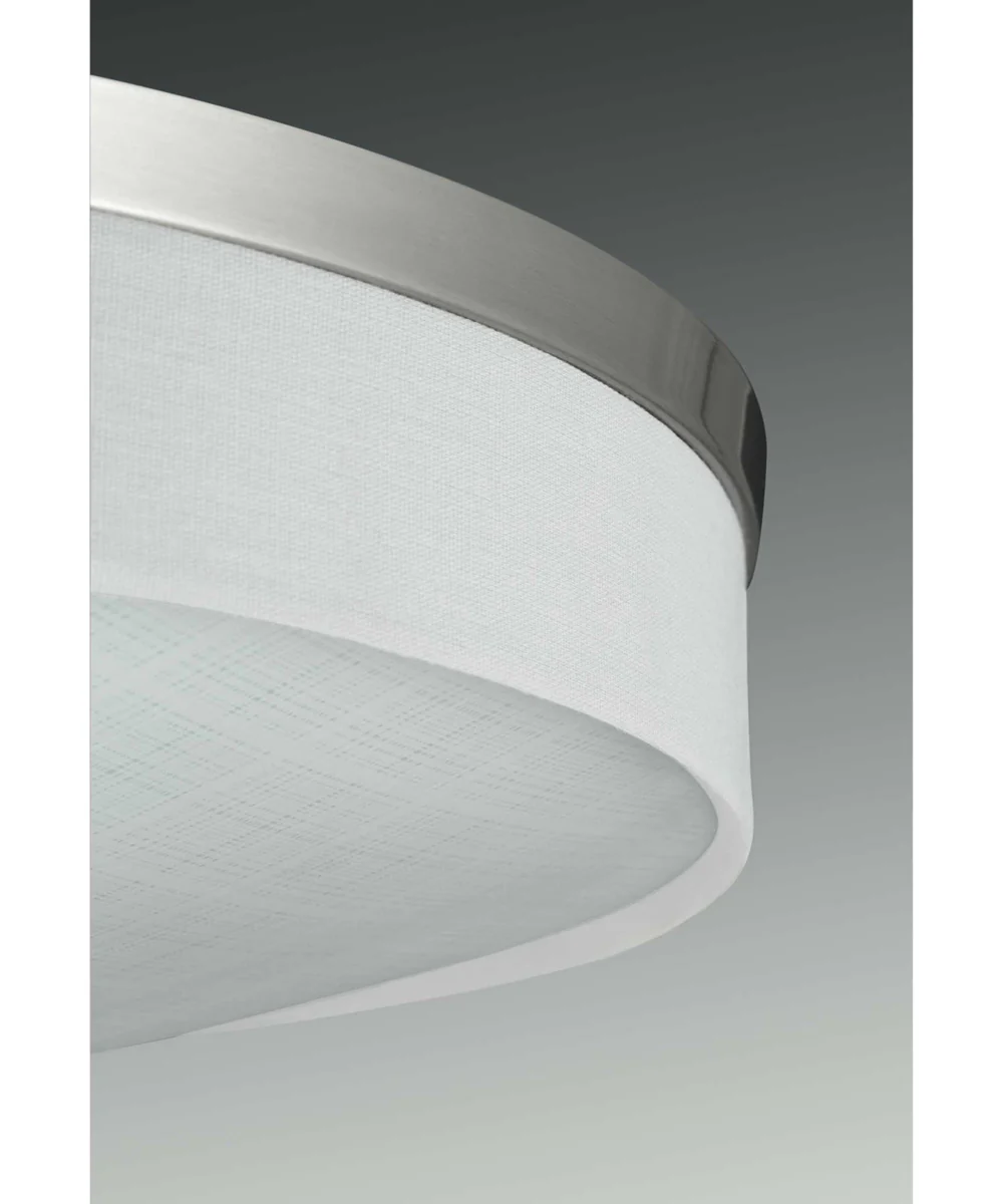 Weaver LED 1-Light 10" LED Flush Mount Brushed Nickel - Image 3
