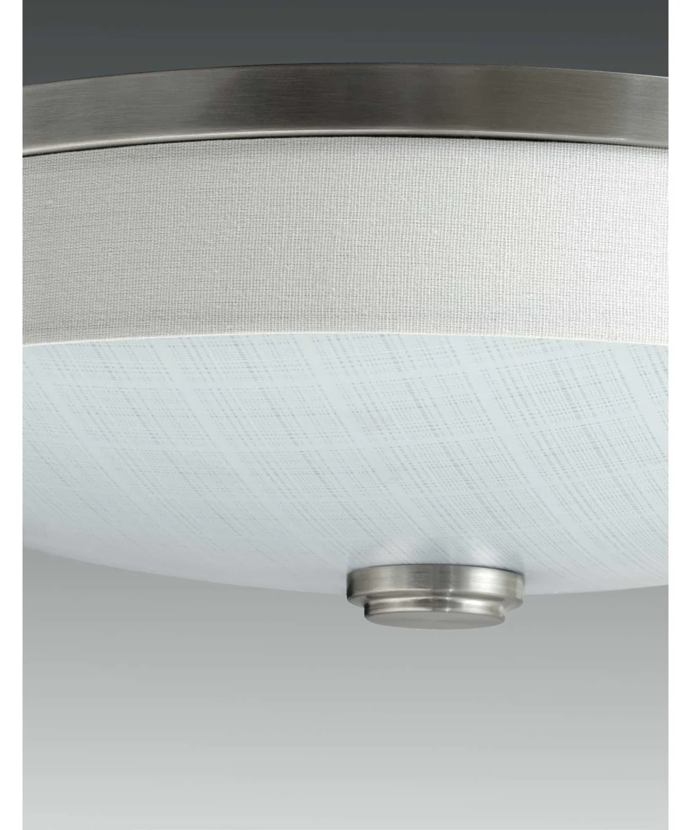 Weaver LED 2-Light LED 16" Flush Mount Brushed Nickel - Image 3