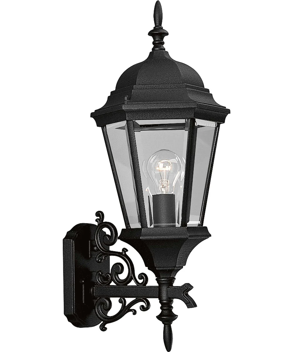 Welbourne 1-Light Large Wall Lantern Textured Black - Image 2