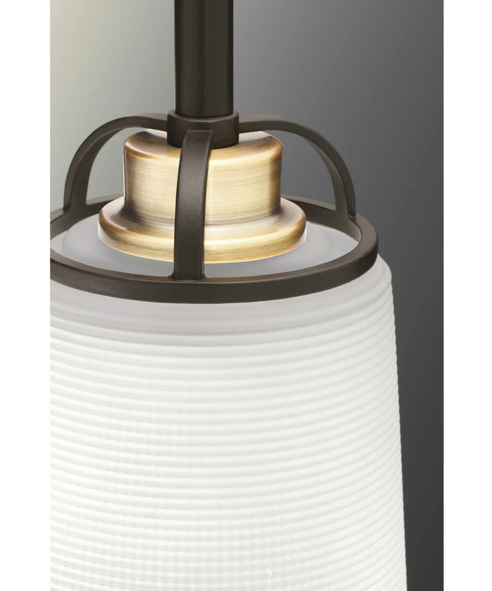 West Village 2-Light Etched Double Prismatic Glass Farmhouse Bath Vanity Light Antique Bronze - Image 3