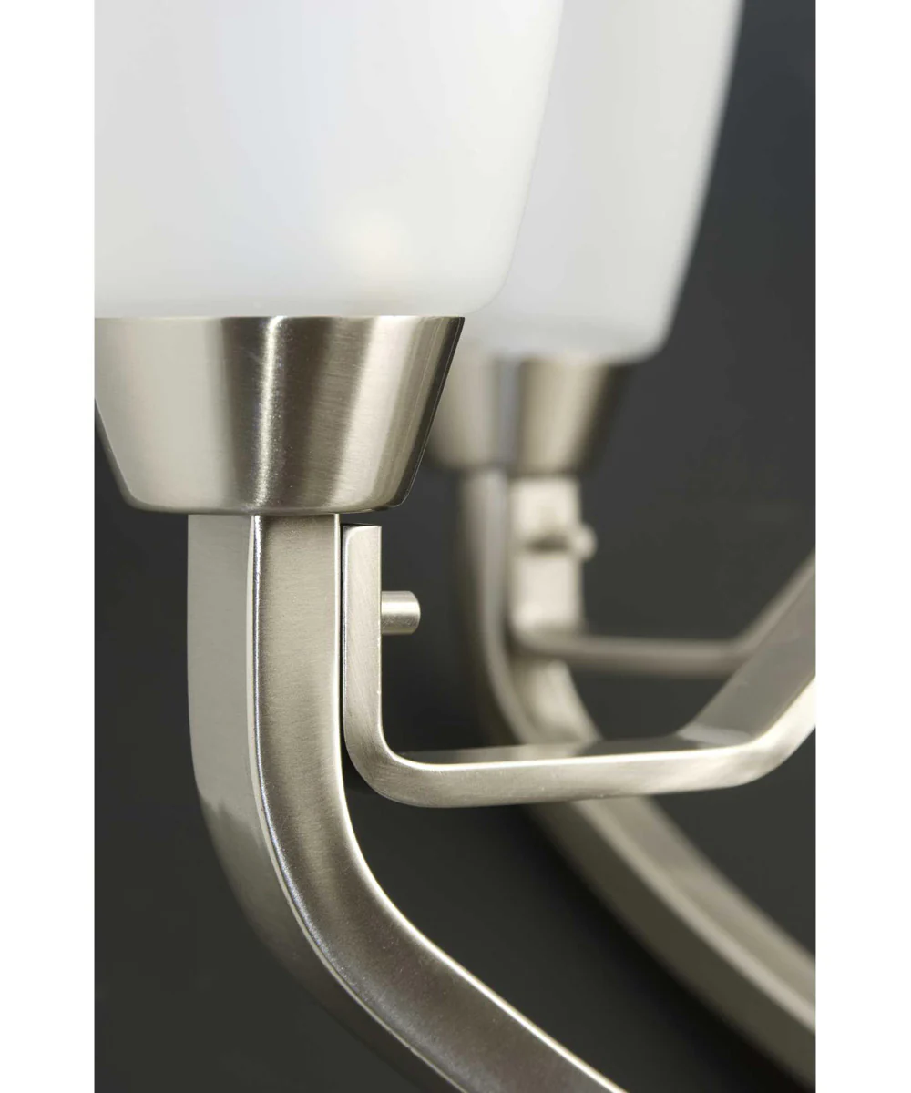 Wisten 4-Light Etched Glass Modern Bath Vanity Light Brushed Nickel - Image 3