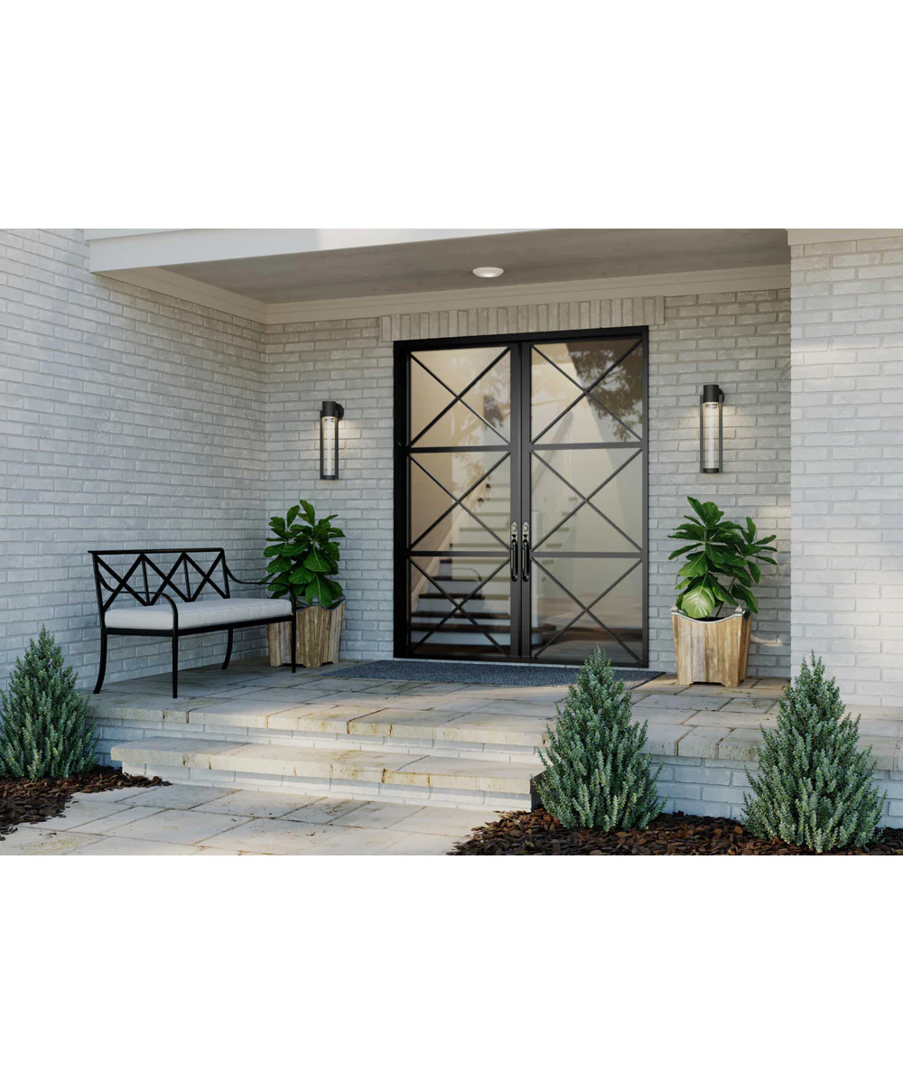 Z-1030 1-Light LED Medium Wall Lantern Textured Black - Image 4