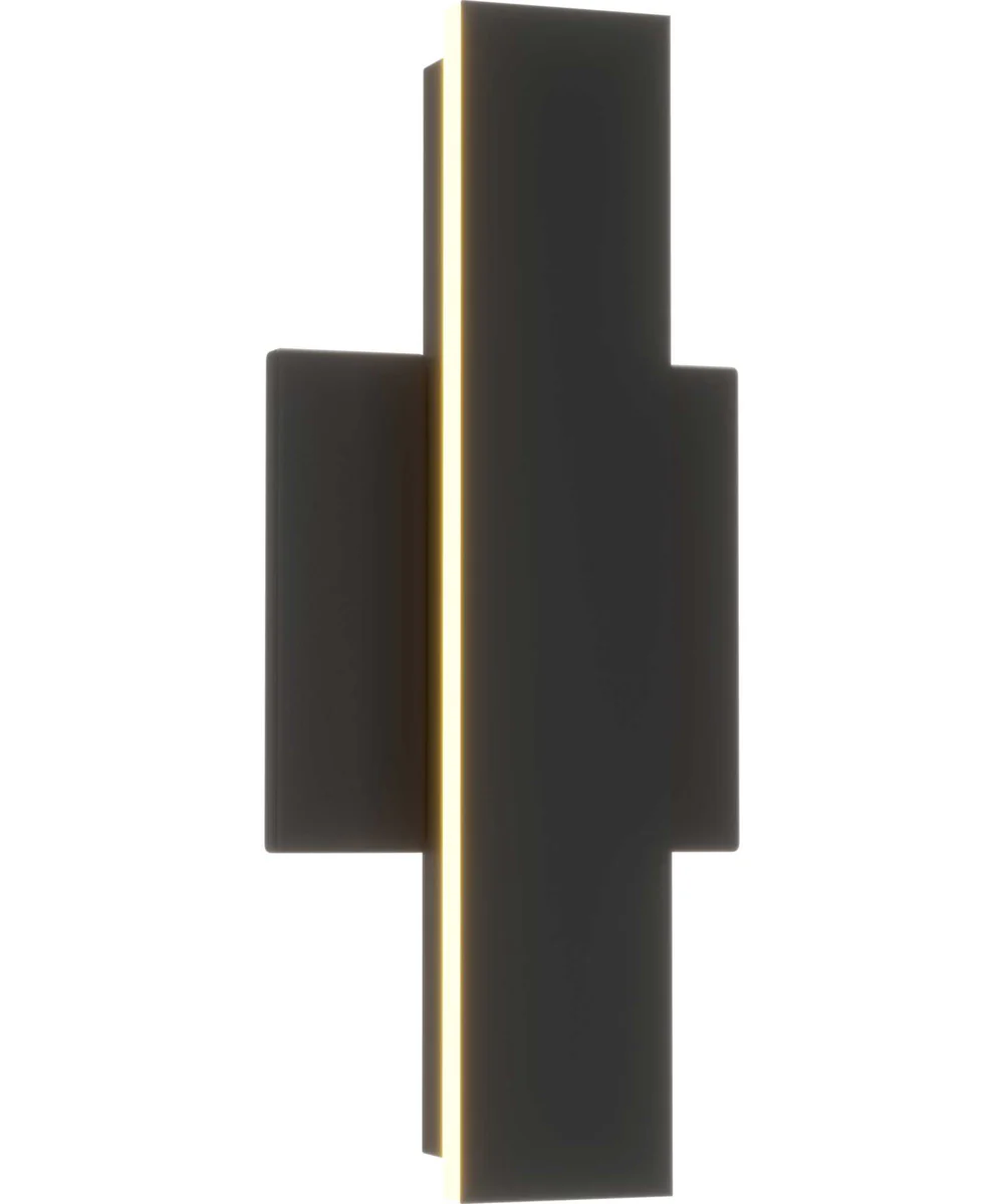 Z-2040 LED Contemporary Small Outdoor Wall Light Matte Black
