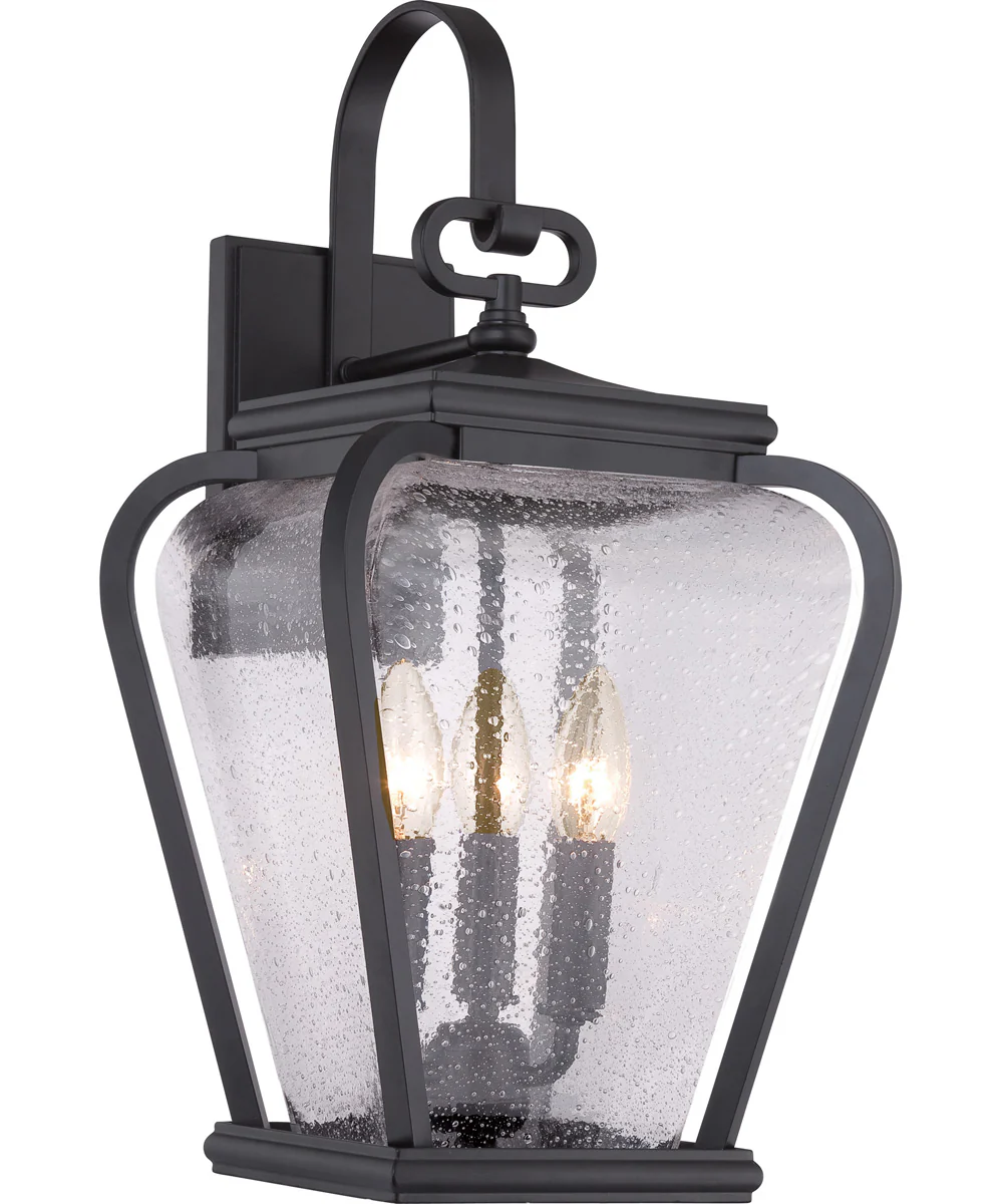 Province Large 3-light Outdoor Wall Light Mystic Black - Image 2