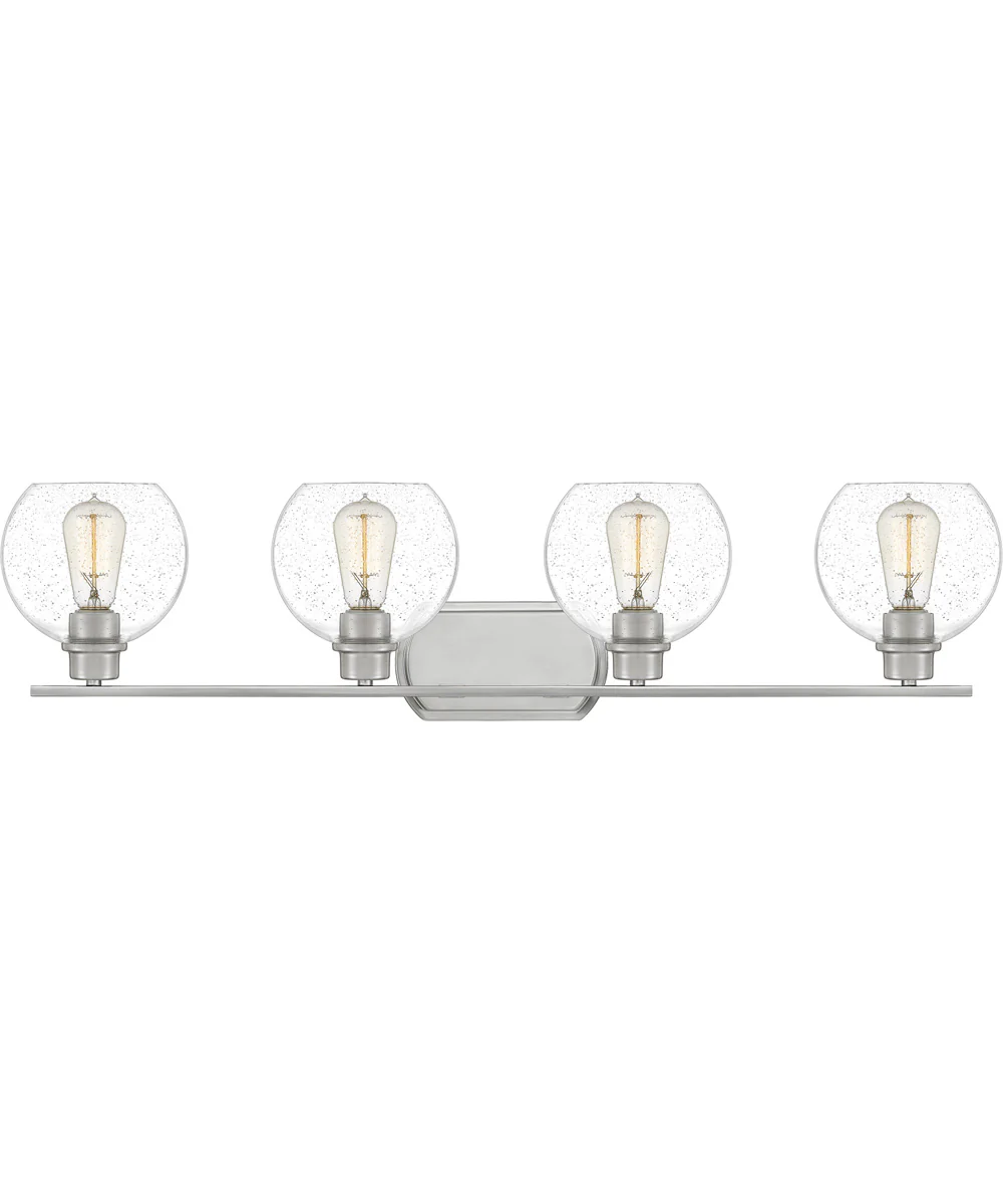 Pruitt Extra Large 4-light Bath Light Brushed Nickel
