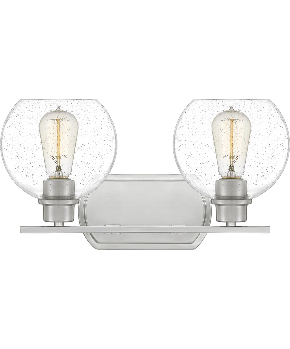 Pruitt Medium 2-light Bath Light Brushed Nickel