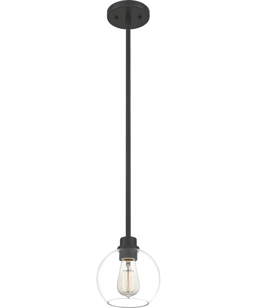 Pruitt Small 1-light Mini Pendant Matte Black - Image 4