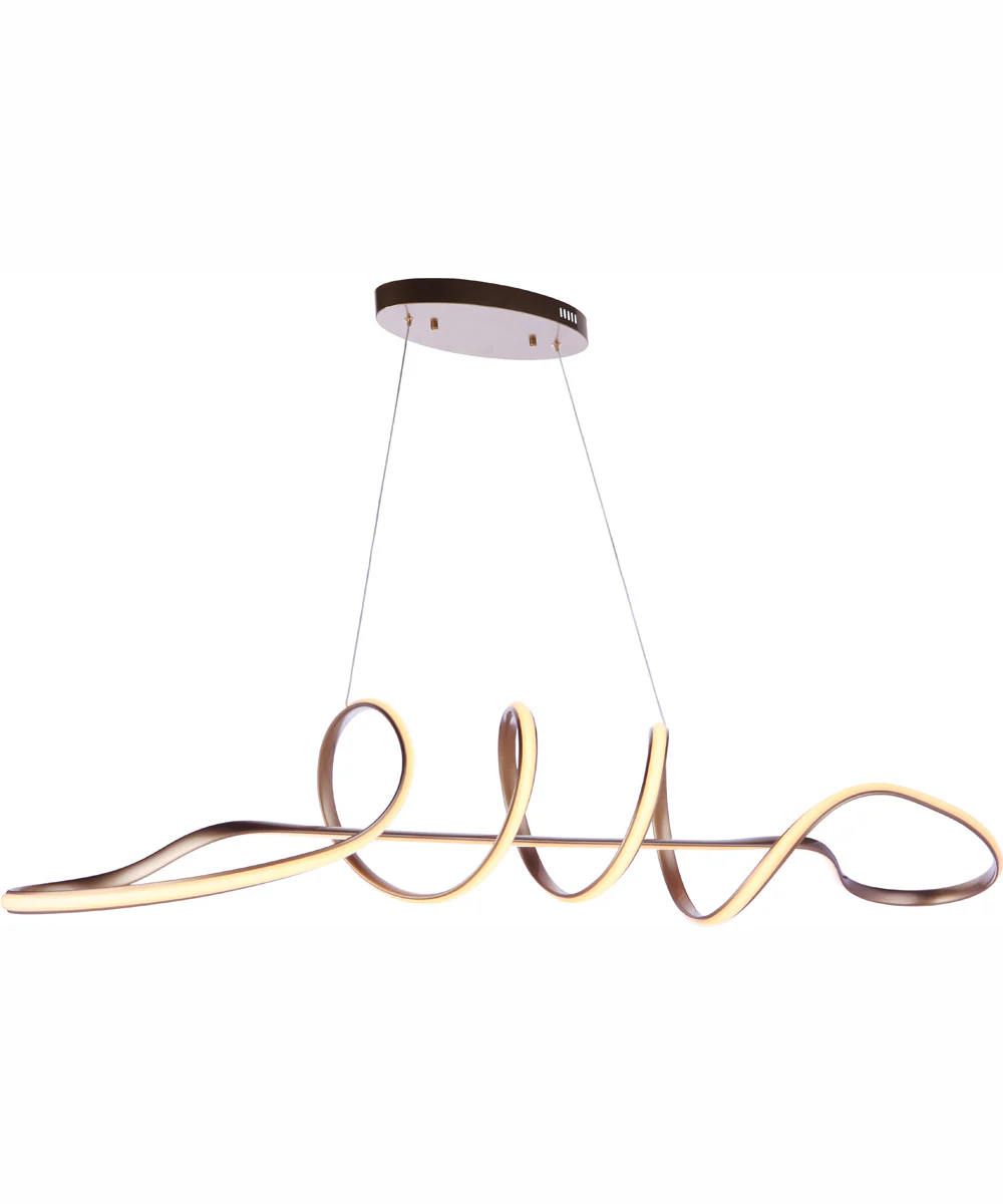 Pulse 1-Light Pendant Champagne Brass - Image 2