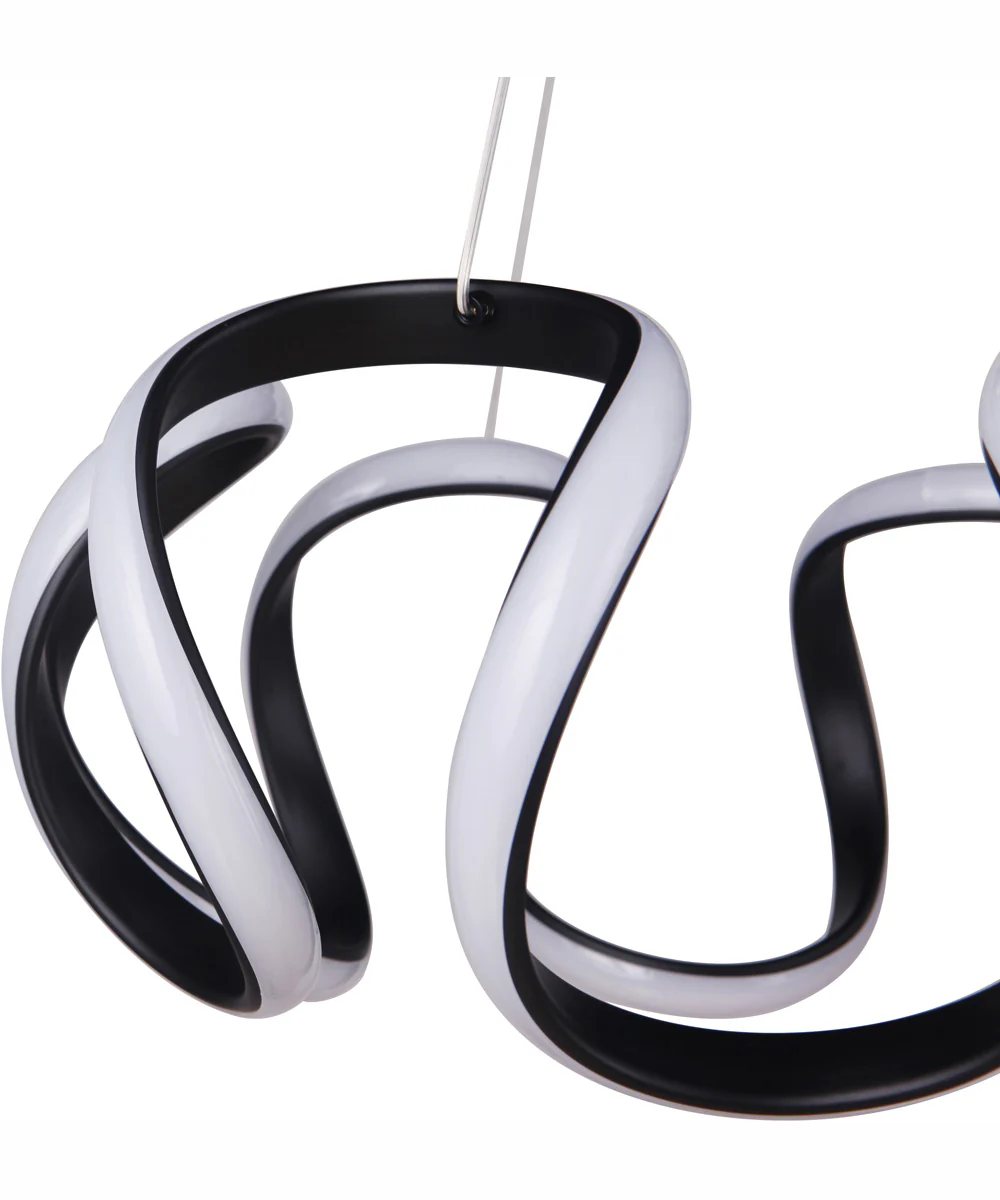 Pulse 1-Light Pendant Flat Black - Image 3