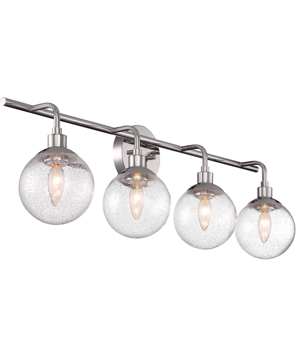 Que 4-Light Vanity Chrome