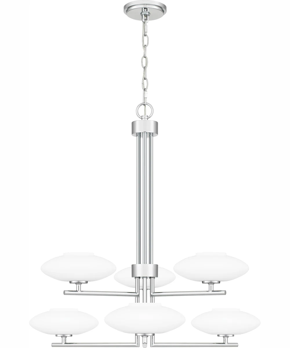Quoizel Chandelier 6-light Chandelier Polished Chrome