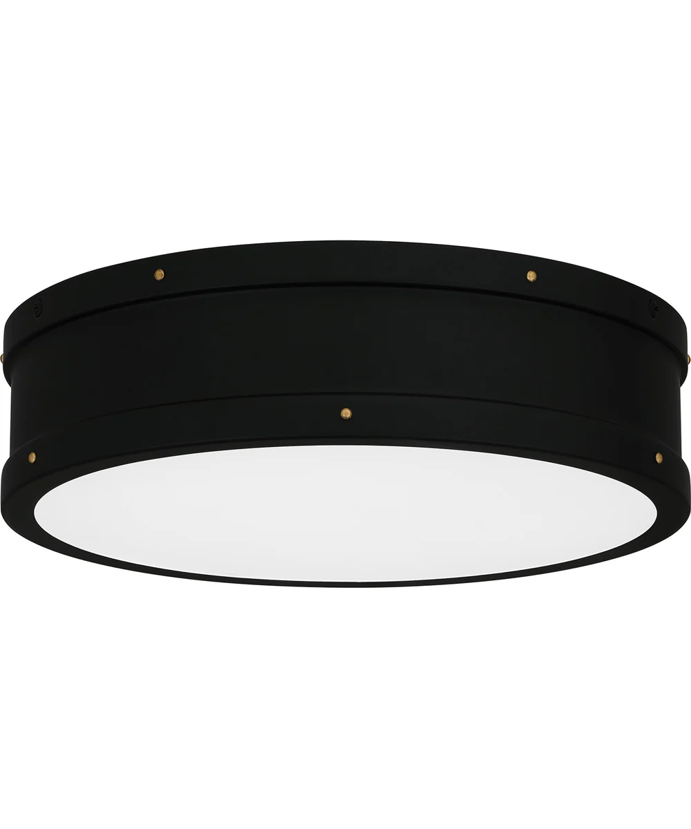 Quoizel Fixture Medium Flush Mount Matte Black - Image 2