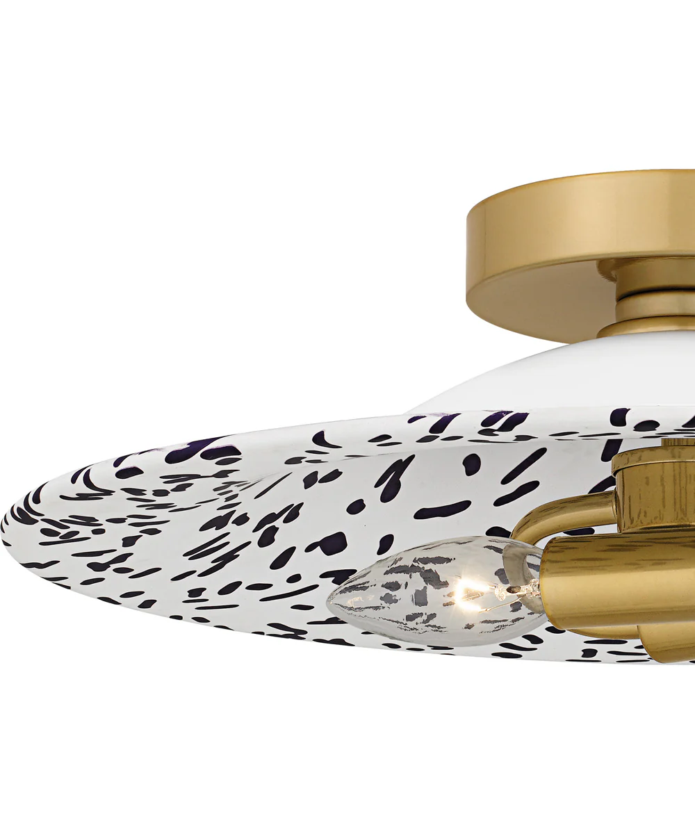 Quoizel Flush Mount Medium 2-light Flush Mount Light Gold - Image 5