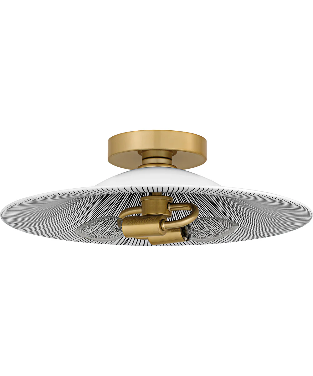 Quoizel Flush Mount Medium 2-light Flush Mount Light Gold - Image 2