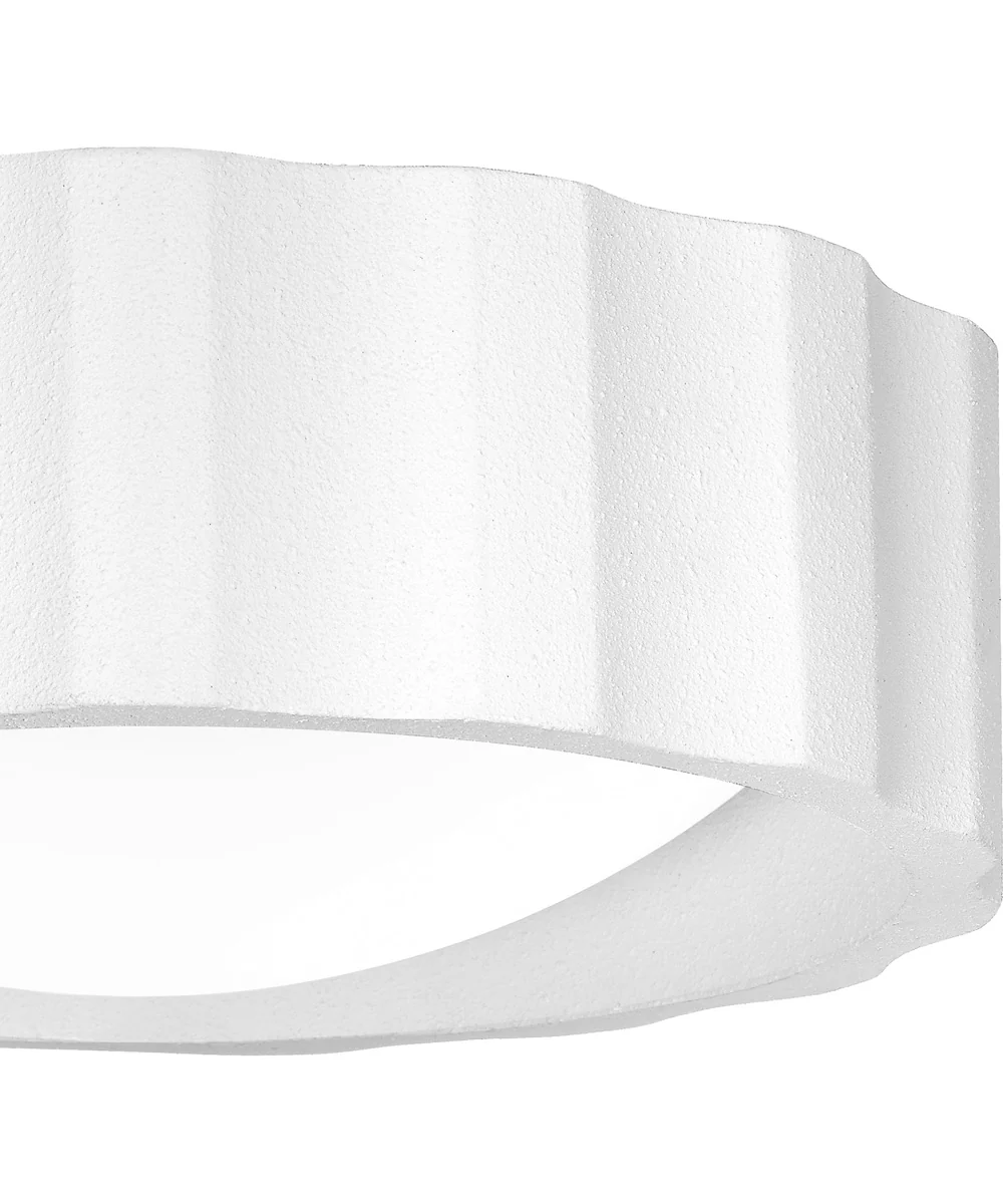 Quoizel Flush Mount Medium 2-light Flush Mount Textured White - Image 5