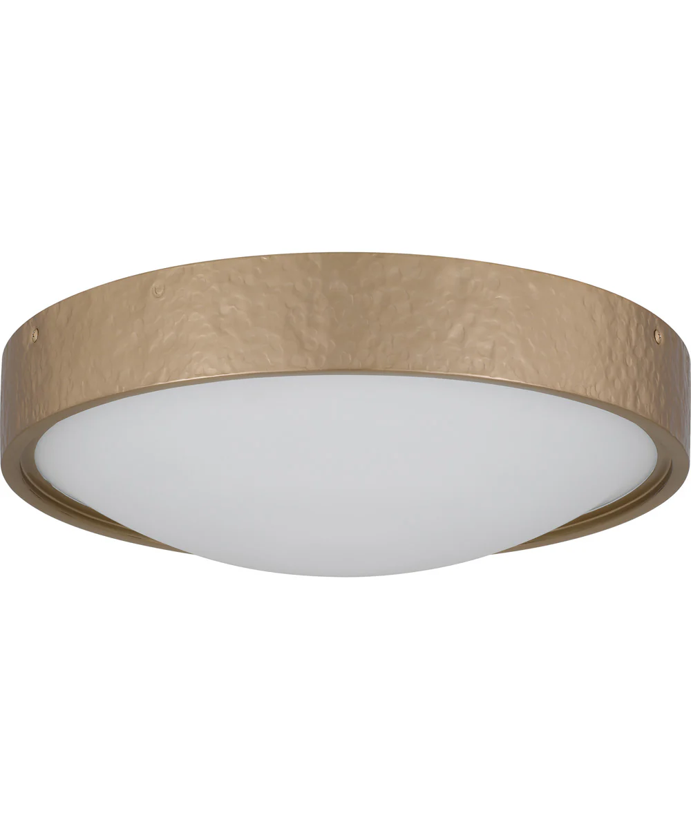 Quoizel Flush Mount Medium 3-light Flush Mount Bronze Gold - Image 2