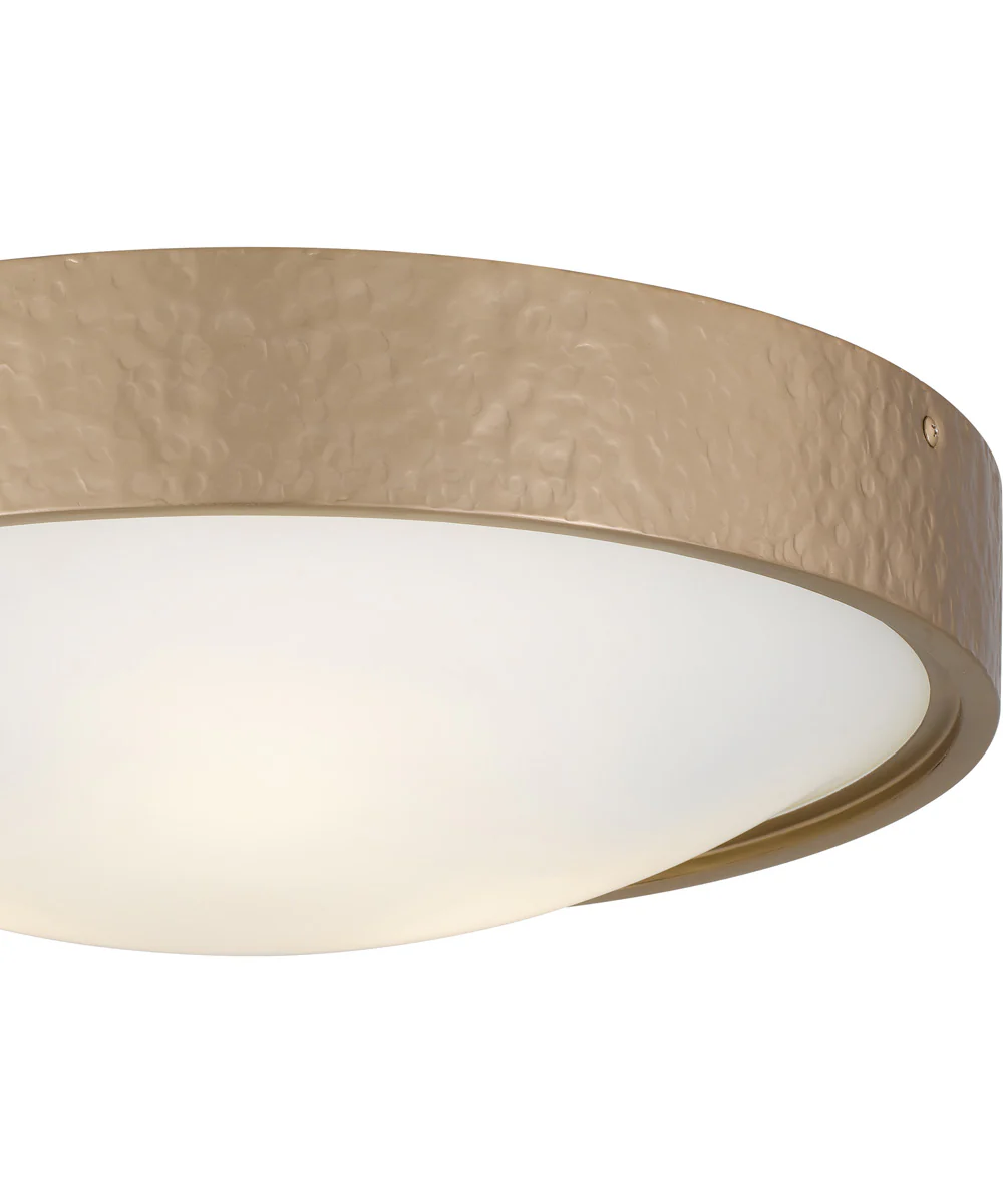 Quoizel Flush Mount Medium 3-light Flush Mount Bronze Gold - Image 5