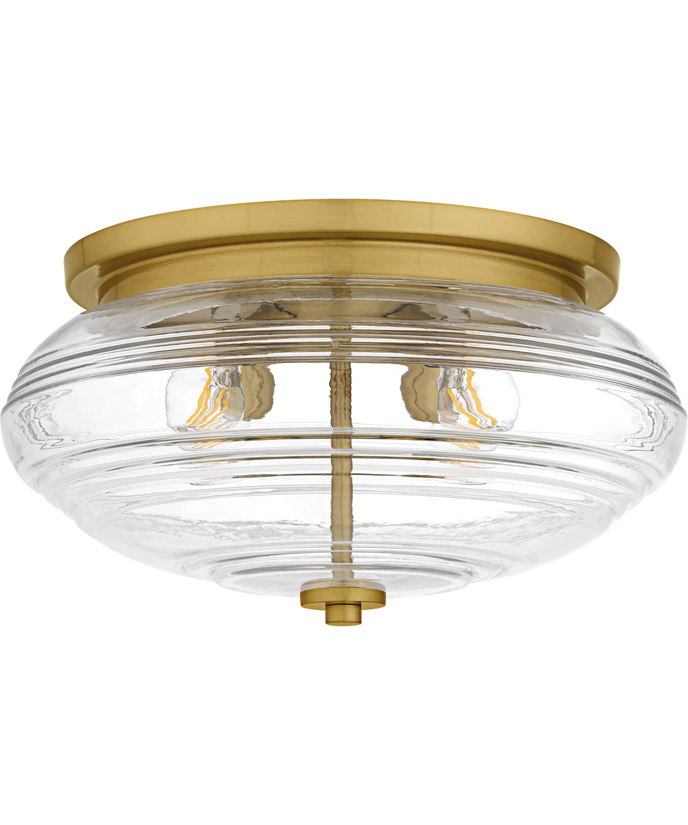 Quoizel Flush Mount Medium 4-light Flush Mount Brushed Gold - Image 2