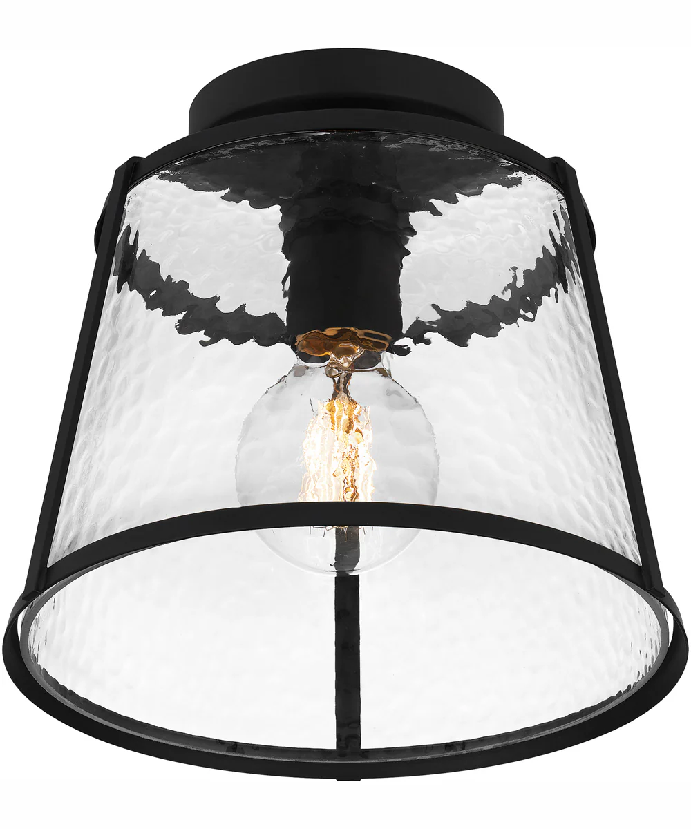 Quoizel Flush Mount Small 1-light Semi Flush Mount Matte Black - Image 5